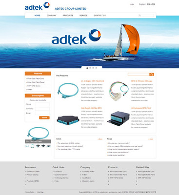 承接ADTEK外貿網站建設，助力企業打造全球化品牌——無憂廣告網深圳企業網站建設服務